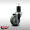 Service Caster 3.5'' SS Gray Poly Wheel Swivel 1-3/4'' Expanding Stem Caster SCC-SSEX20S3514-PPUB-134 - alternate 3